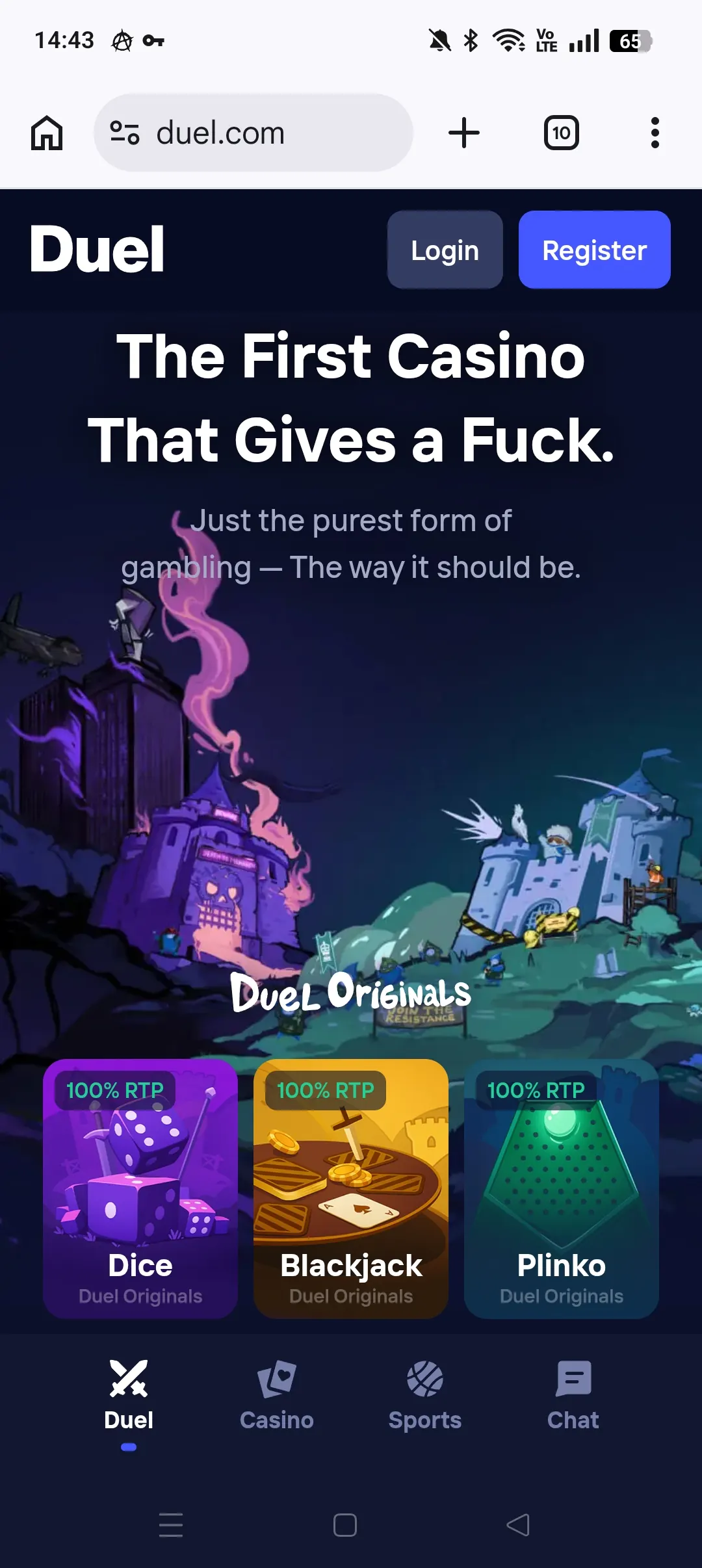 Duel mobile interface